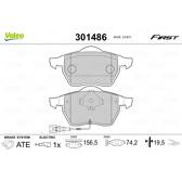 Bromsbelägg fram VALEO - 301486