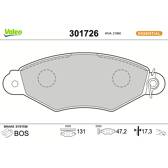 Bromsbelägg fram VALEO - 301726