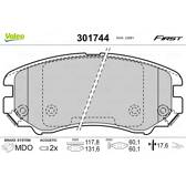 Bromsbelägg fram VALEO - 301744