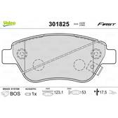 Bromsbelägg fram VALEO - 301825