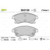 Bromsbelägg fram VALEO - 302130