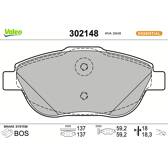 Bromsbelägg fram VALEO - 302148