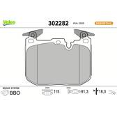 Bromsbelägg fram VALEO - 302282
