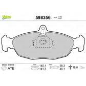 Bromsbelägg fram VALEO - 598356