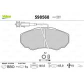 Bromsbelägg fram VALEO - 598568