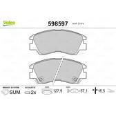 Bromsbelägg fram VALEO - 598597