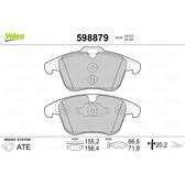 Bromsbelägg fram VALEO - 598879