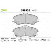 Bromsbelägg fram VALEO - 598924