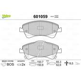 Bromsbelägg fram VALEO - 601059