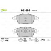 Bromsbelägg fram VALEO - 601066