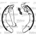 Bromssats bak VALEO - 553764
