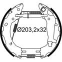 Bromssats bak VALEO - 554945