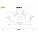 Bromsskiva (per enhet) VALEO - 186835
