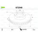 Bromsskiva (per enhet) VALEO - 672548