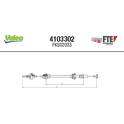 Cable Pull, clutch control VALEO - 4103302