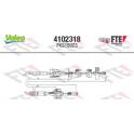 Cabo de aço, accionamento da embraiagem VALEO - 4102318