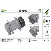 Compresseur climatisation VALEO - 699690