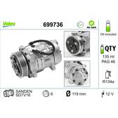 Compressor, airconditioning VALEO - 699736