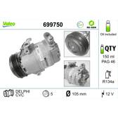 Compressor, airconditioning VALEO - 699750