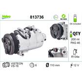 Compressor, airconditioning VALEO - 813736