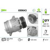 Compressor, ar condicionado VALEO - 699643