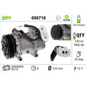 Compressor, ar condicionado VALEO - 699716
