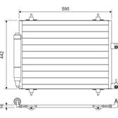 CONDENSATORE ARIA CONDIZIONATA con Asciugatrice NISSENS per BMW X5 E53