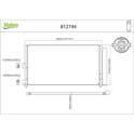 Condensor, airconditioning VALEO - 812744