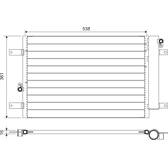 Condensor, airconditioning VALEO - 818004