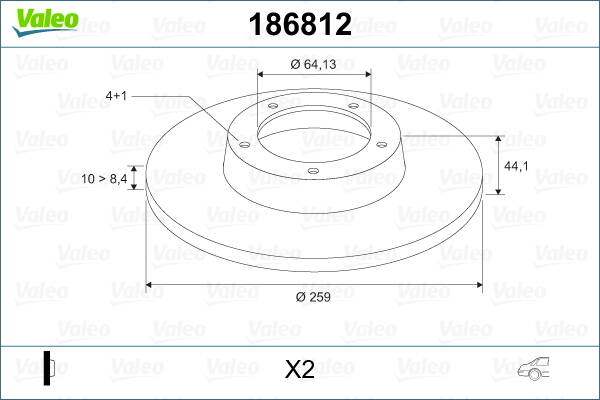 Brake disc set (2)