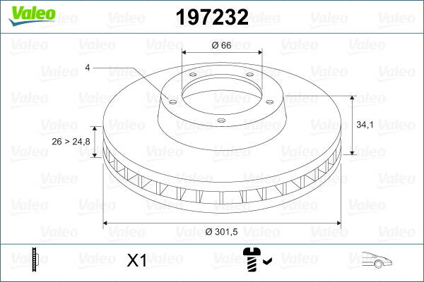 Brake disc (per unit)