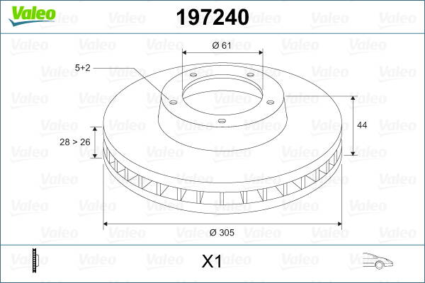 Brake disc (per unit)