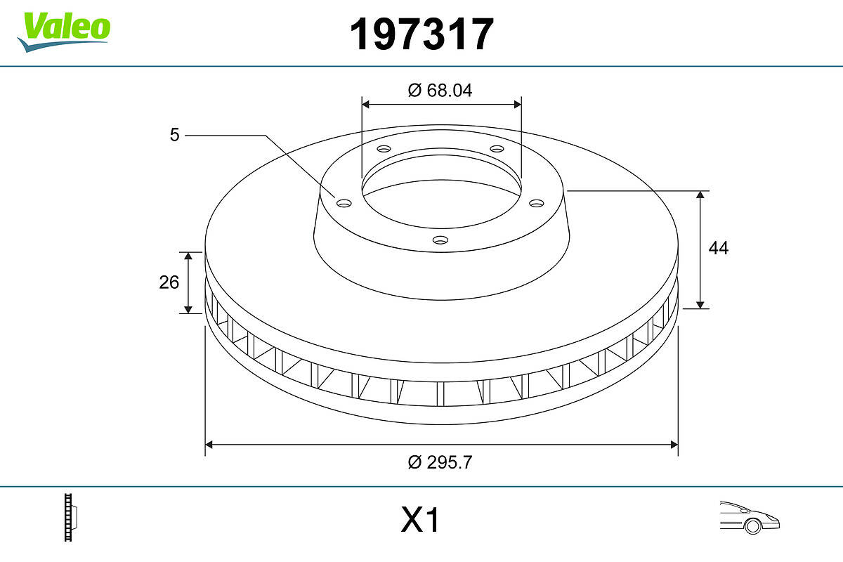 Brake disc (per unit)