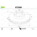 Disque de frein (à l'unité) VALEO - 672500