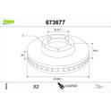 Disque de frein (à l'unité) VALEO - 673677