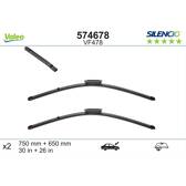Juego de 2 escobillas limpiaparabrisas VALEO Silencio VALEO - 574678