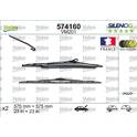Conjunto de 2 escova de limpa - vidros VALEO Silencio VALEO - 574160