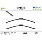 Conjunto de 2 escova de limpa - vidros VALEO Silencio VALEO - 574449