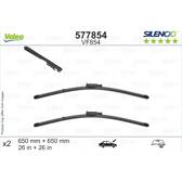 Conjunto de 2 escova de limpa - vidrosVALEO Silencio VALEO - 577854