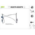 Fensterheber vorne VALEO - 852579
