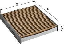 Filter, kupéventilation