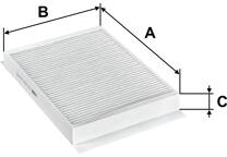 Filter, kupéventilation