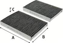 Filter, kupéventilation
