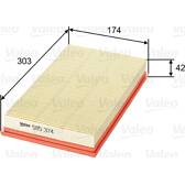 Filtro aria VALEO - 585374