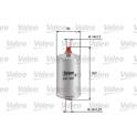 Filtro combustible VALEO - 587205
