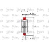 Filtro de combustível VALEO - 587200