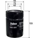 Filtro del aceite VALEO - 586091
