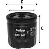 Filtro del aceite VALEO - 586142