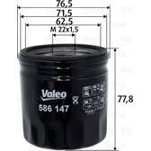 Filtro del aceite VALEO - 586147