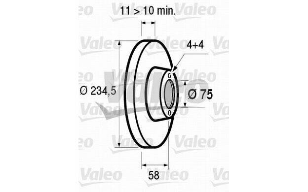 Front brake disc